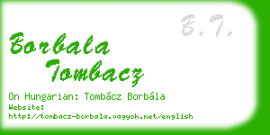 borbala tombacz business card